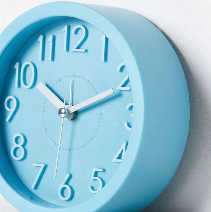 IKEA DYGNA Alarm Clock, 12cm, Blue