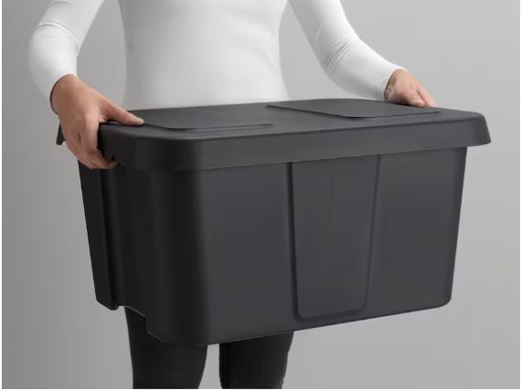 KAOSIG Folding box, grey, 48x35x24 cm - IKEA