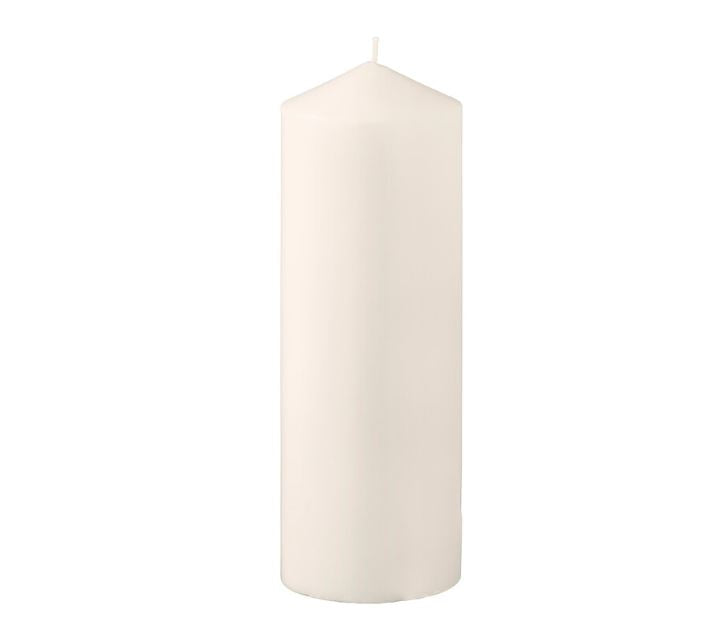 IKEA FENOMEN Unscented Block Candle, Natural 29cm