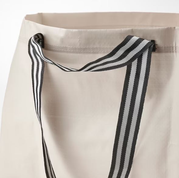 IKEA GORSNYGG Carrier Bag, Large, Light Beige, 57x37x39 cm, 71 L