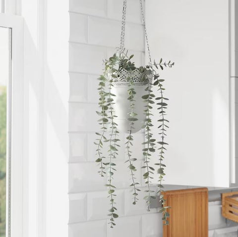IKEA FEJKA Artificial Potted Plant in-outdoor Hanging- Eucalyptus 9 cm