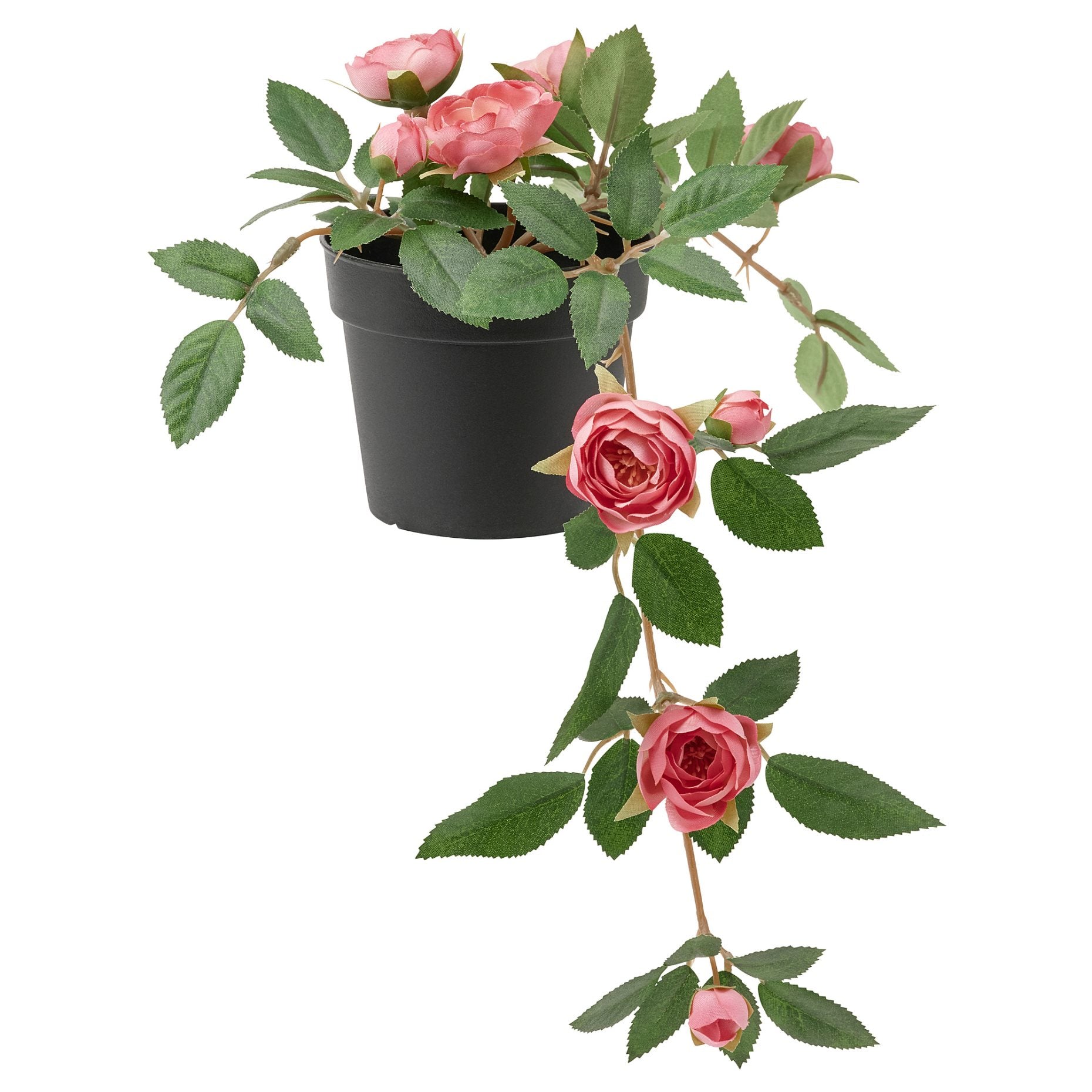 IKEA FEJKA Artificial Potted Plant, in-Outdoor Rose-Hanging Pink 9 cm