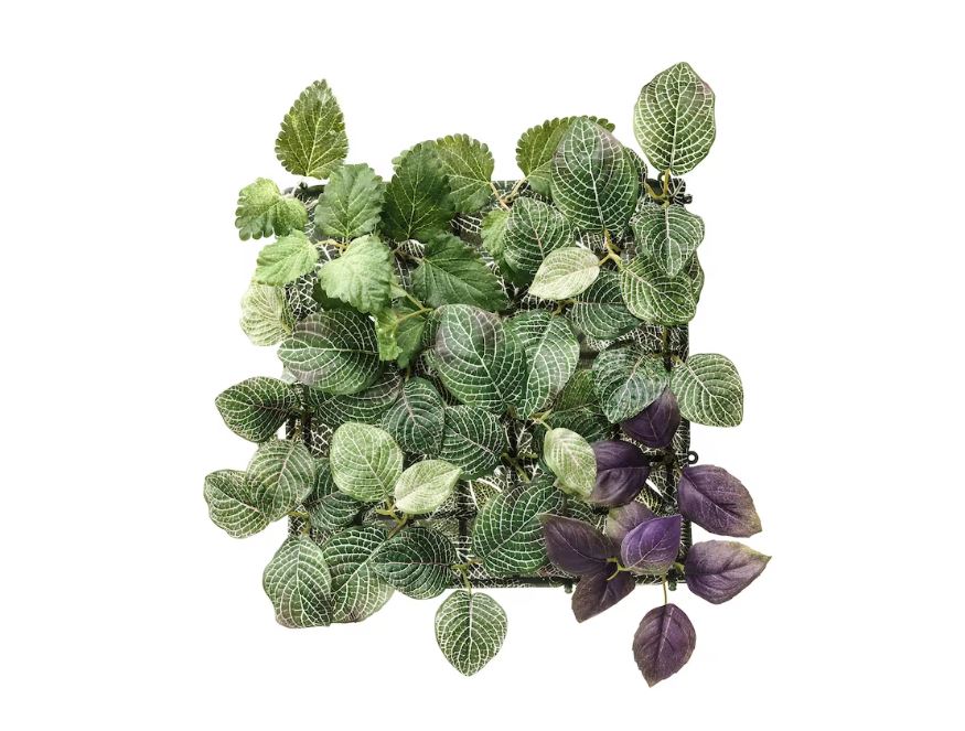 IKEA FEJKA Artificial plant, wall mounted, in/outdoor green/lilac, 26×26 cm