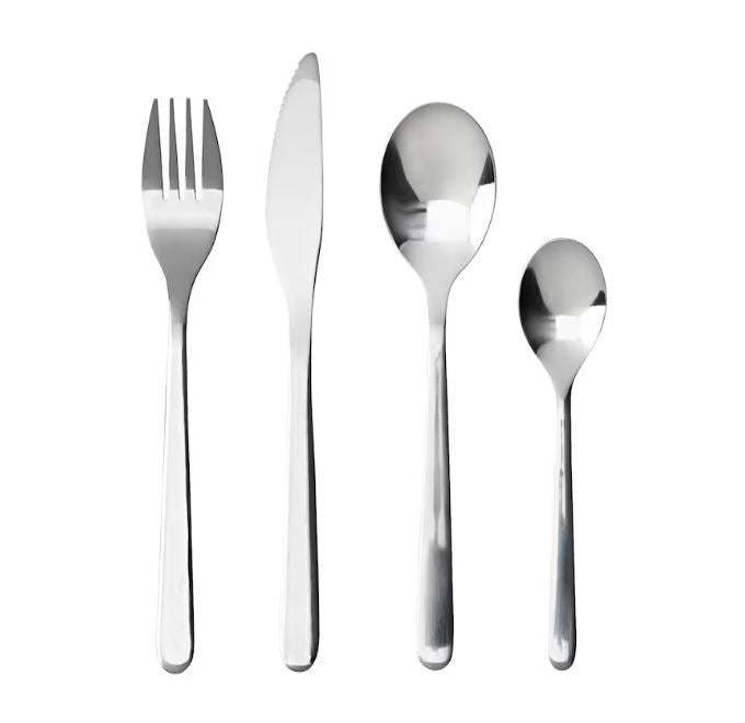 IKEA FORNUFT 24-Piece Cutlery Set, Stainless Steel