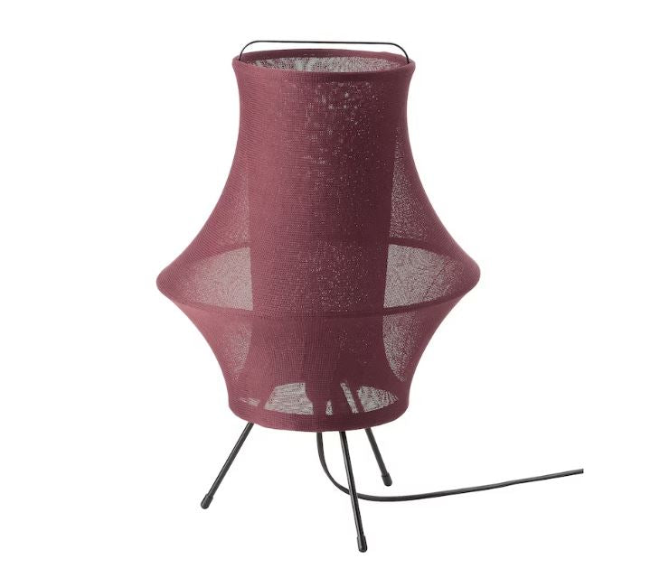 IKEA FYXNAS Table Lamp, Dark Red, 44 cm