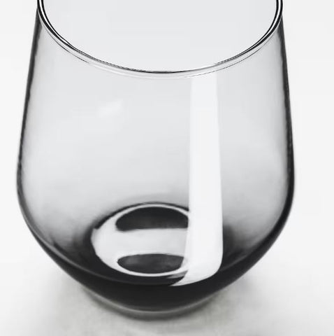 IKEA IVRIG Glass, Grey, 45 cl,4 Pack