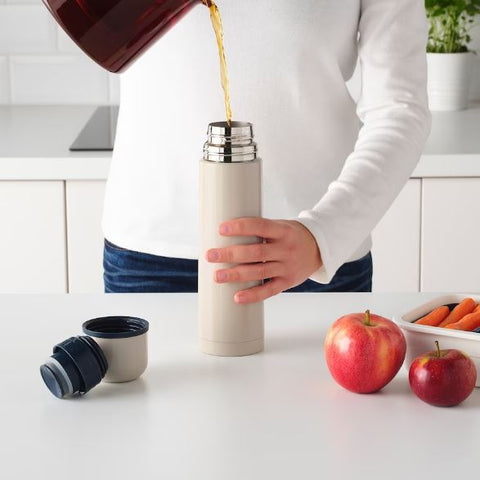 IKEA HALSA Steel Vacuum Flask, Beige, 0.5 L