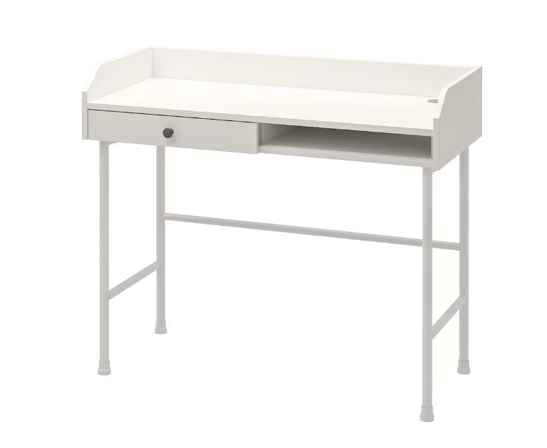 IKEA HAUGA Desk, White, 100x45 cm