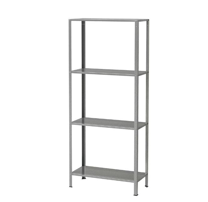IKEA HYLLIS Shelving Unit, in/outdoor Galvanised, 60x27x140 cm