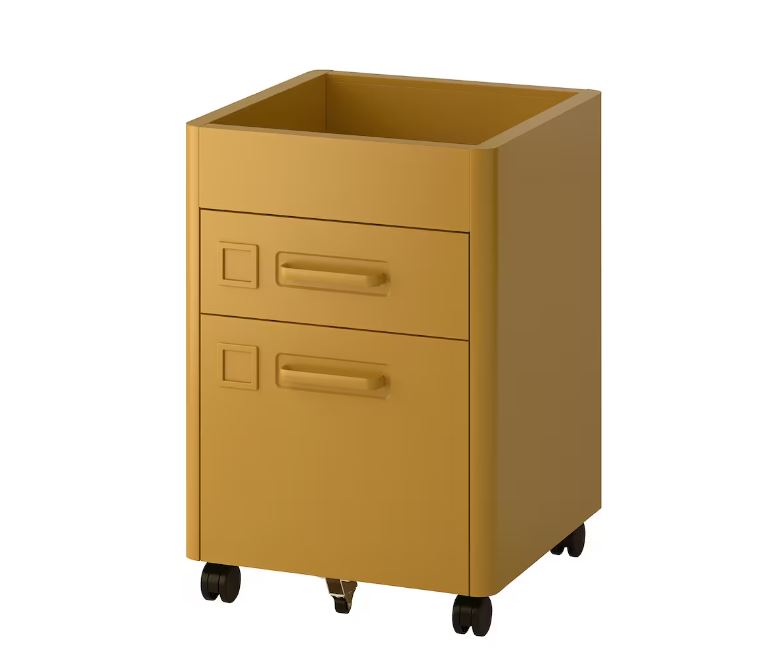 IKEA IDASEN Drawer Unit on Castors, Golden-Brown, 42×61 cm