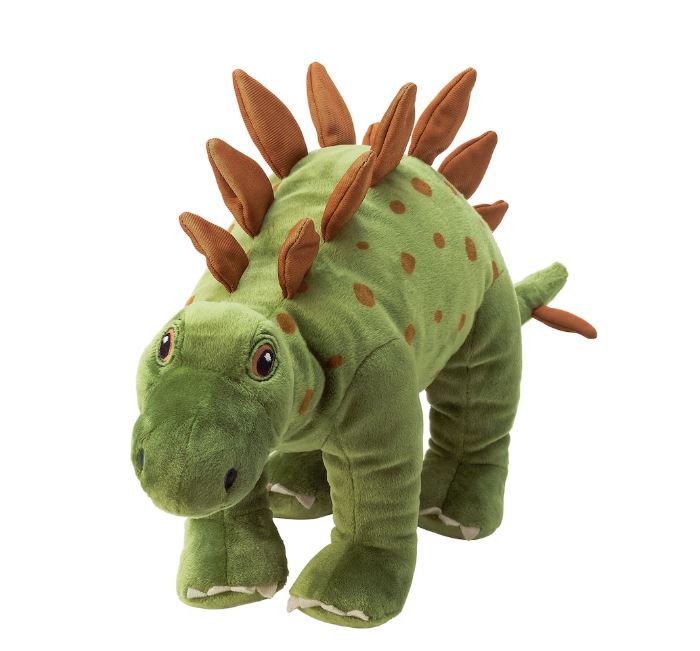 IKEA JATTELIK Soft Toy, Soft and Cuddly Stuffed Animal for Kids - Cute Nursery Decor - Carnival Prize - Best Gift for Baby Shower, Boys, Girls Dinosaur-Dinosaur-Stegosaurus 50 cm
