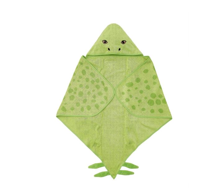 IKEA JATTELIK Towel with Hood, Dinosaur/Stegosaurus/Green 140x97 cm
