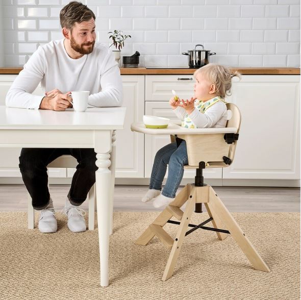 IKEA GRAVAL Junior-Highchair With Tray Birch
