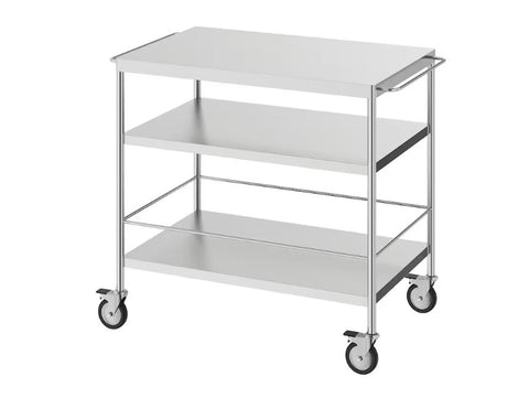IKEA FLYTTA Kitchen Trolley, Stainless Steel, 98×57 cm