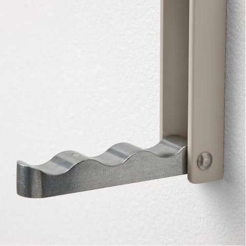 IKEA KLYKET Folding Hook, Aluminium/ Beige