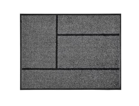 IKEA KOGE Door Mat, Grey/Black, 69x90 cm