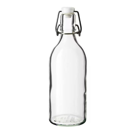 IKEA KORKEN Bottle with Stopper, Clear Glass, 0.5 L