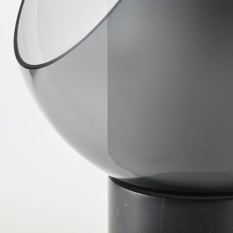 IKEA EVEDAL Table Lamp, Marble Grey, Grey Globe