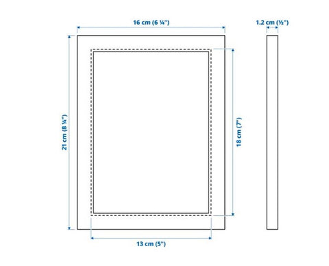 IKEA FISKBO Frame, for Wall or Tabletop Display, Display Pictures White 13x18 cm