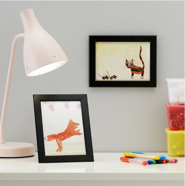 IKEA FISKBO Frame, for Wall or Tabletop Display, Display Pictures Black 13x18 cm