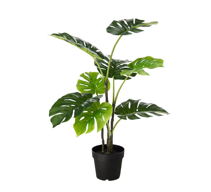 IKEA FEJKA Artificial potted plant, in/outdoor Monstera, 19 cm