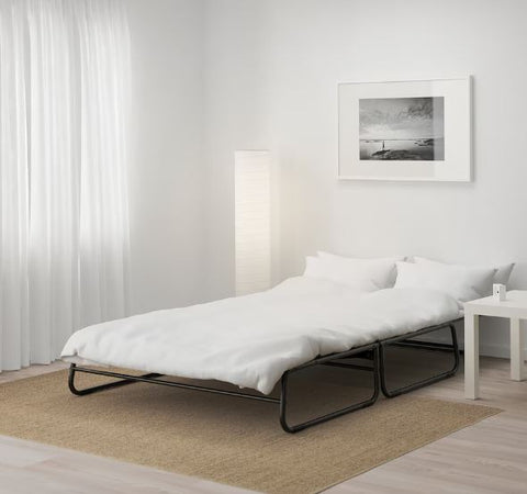 IKEA HAMMARN Sofa-Bed, Knisa 120cm- Dark Grey /Black