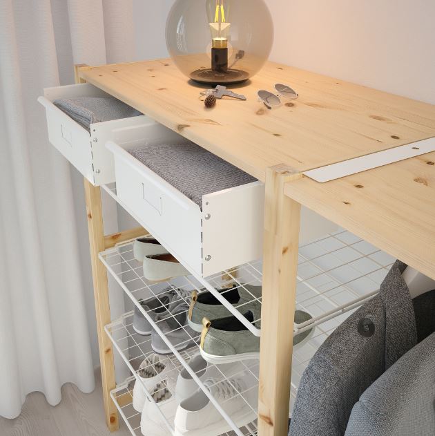 IKEA IVAR Wire Shelf Storage Shelving Unit Organizer Wire Rack 83x50 c ...