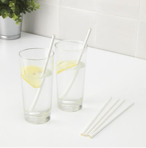 IKEA FORNYANDE Drinking Straw, Paper- White