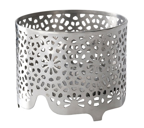 IKEA HEMBJUDEN Tealight Holder, Silver-Colour 6 cm