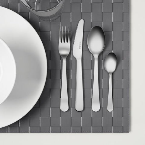 IKEA DRAGON 24-piece cutlery set, Stainless Steel