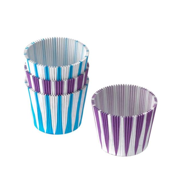 IKEA DROMMAR Baking Cup, Lilac Blue/ Lilac / 65 pack