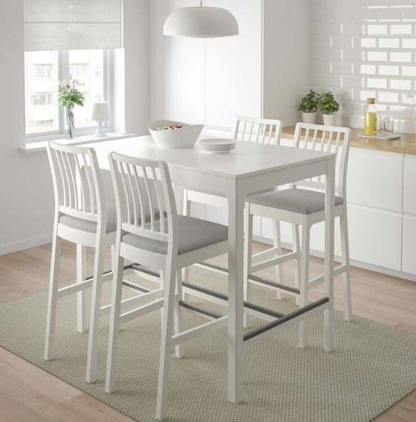 IKEA EKEDALEN Bar stool with backrest, 75 cm