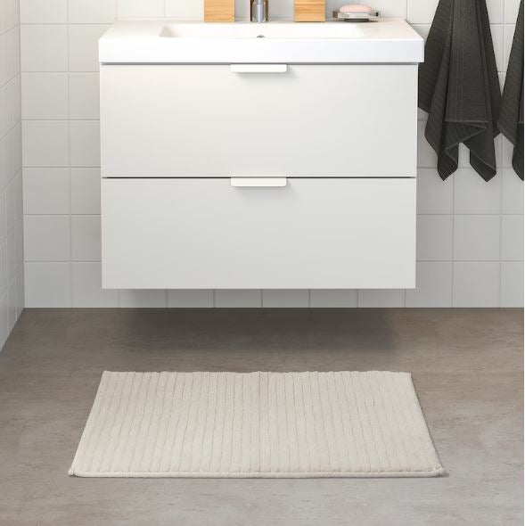 IKEA BRINASEN Bath Mat-White, 50x80 cm