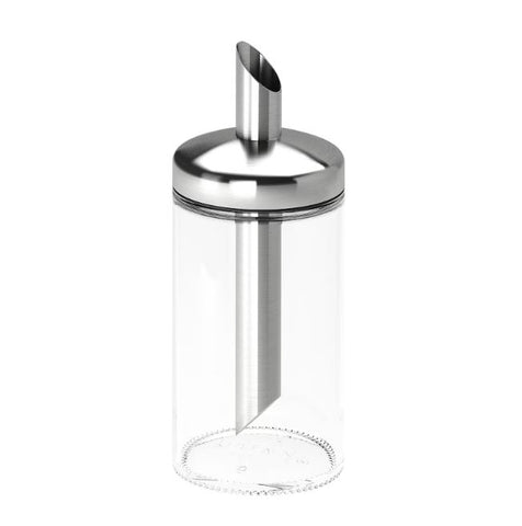 IKEA DOLD Portion Sugar Shaker, Clear Glass, Stainless Steel, 15 cm