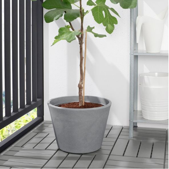IKEA CITRUSKRYDDA Plant Pot, In-Outdoor Grey 35 cm