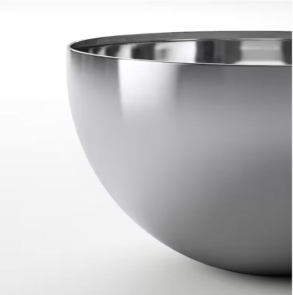 IKEA BLANDA BLANK Serving Bowl, Stainless Steel, 12 cm