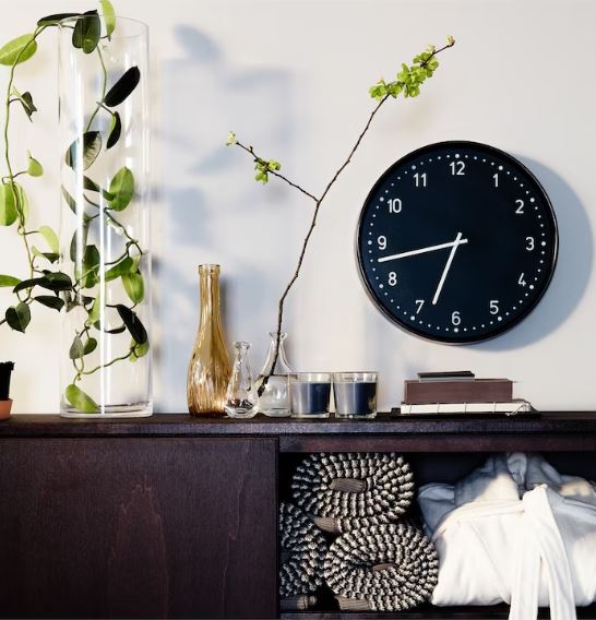 IKEA BONDIS Wall Clock, Black