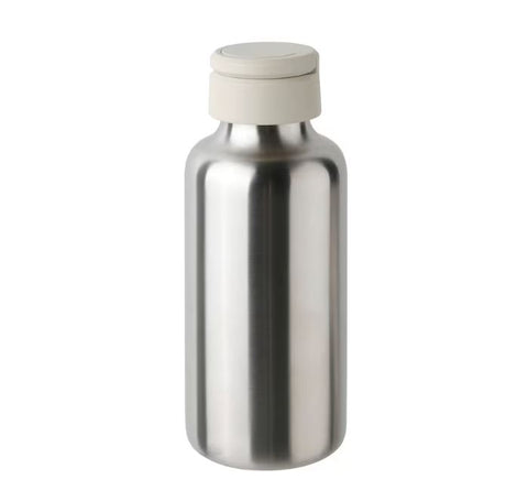 IKEA ENKELSPARIG Water Bottle, Stainless Steel / Beige, 0.5 l