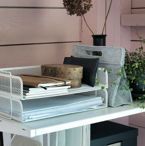 IKEA DRONJONS Letter Tray, White