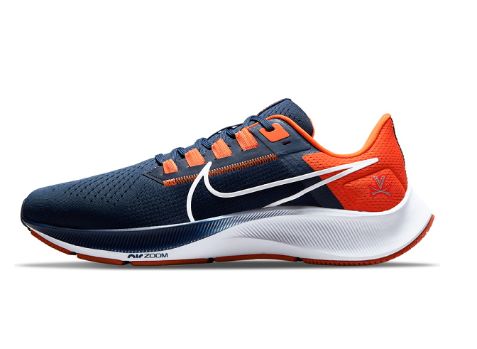 Nike College Air Zoom Pegasus 38 Running Shoe -Virginia