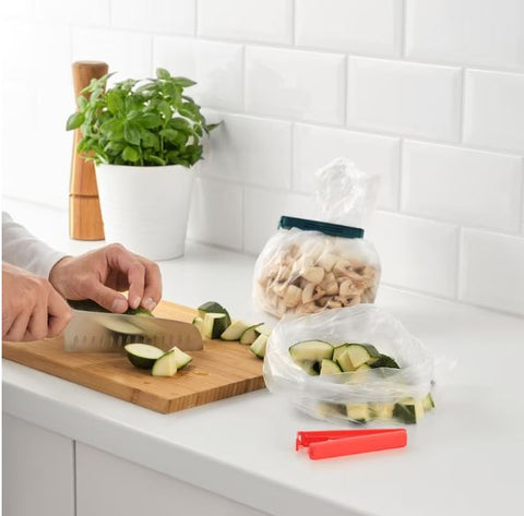 IKEA BEVARA Sealing Clip, Best For Storing Food, Plastic Freezer-safe. Dishwasher-safe. Mixed Colors 10pack