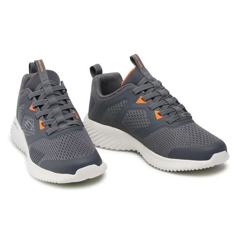 SKECHERS Mens Bounder-HIGH Degree Charcoal/Orange Casual Shoes - (232279-CCOR)