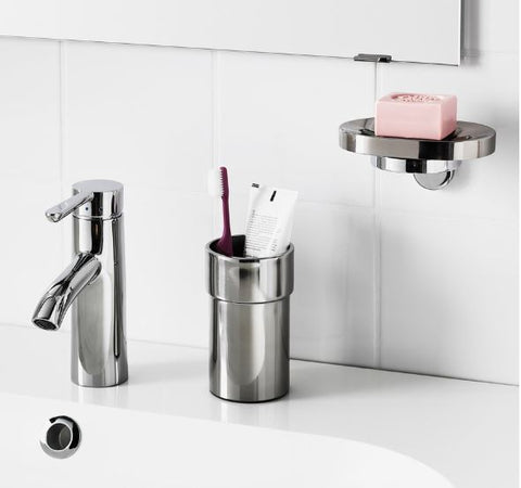 IKEA KALKGRUND Soap Dispenser Holder, Chrome-Plated